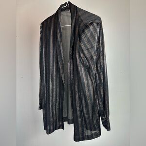 Sheer Black and Gold Women's Party Jacket